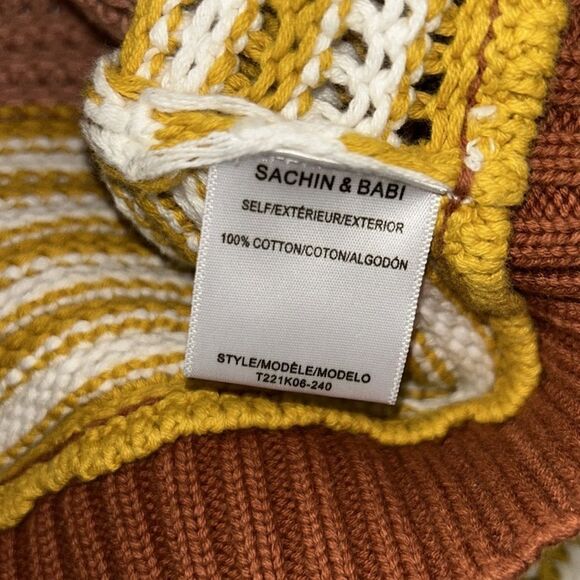 Sachin + Babi Striped Cropped Cotton
Cardigan(Size Medium) - Picture 3 of 4